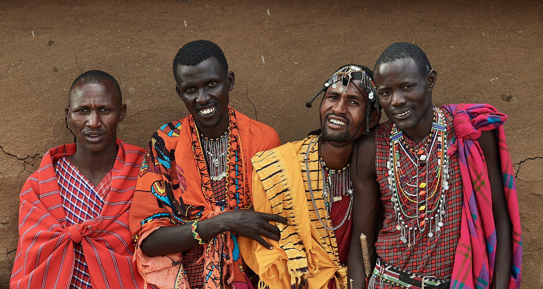 Maasai men near Maasai Mara