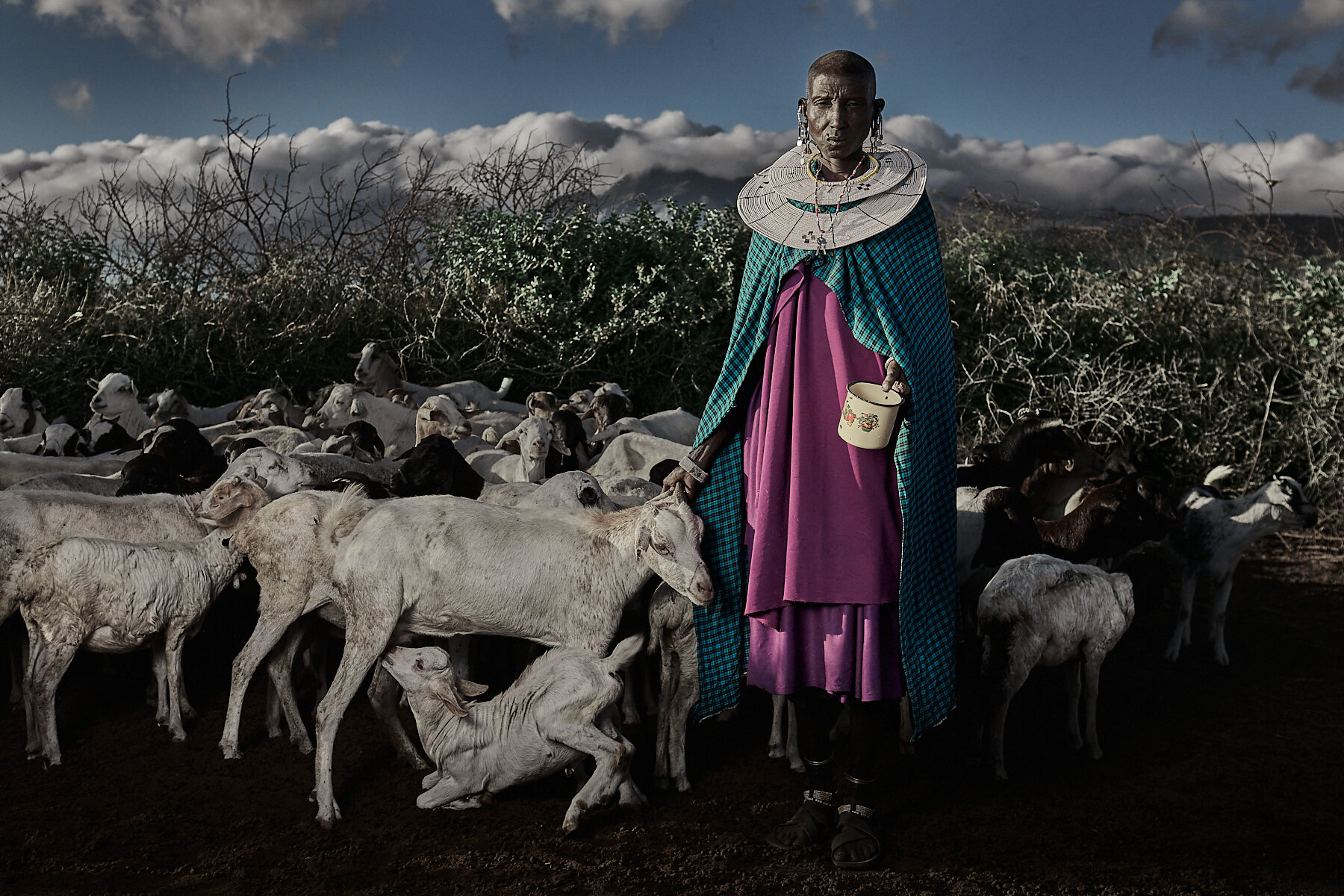 Datoga senior wife, Lake Eyasi, Tanzania