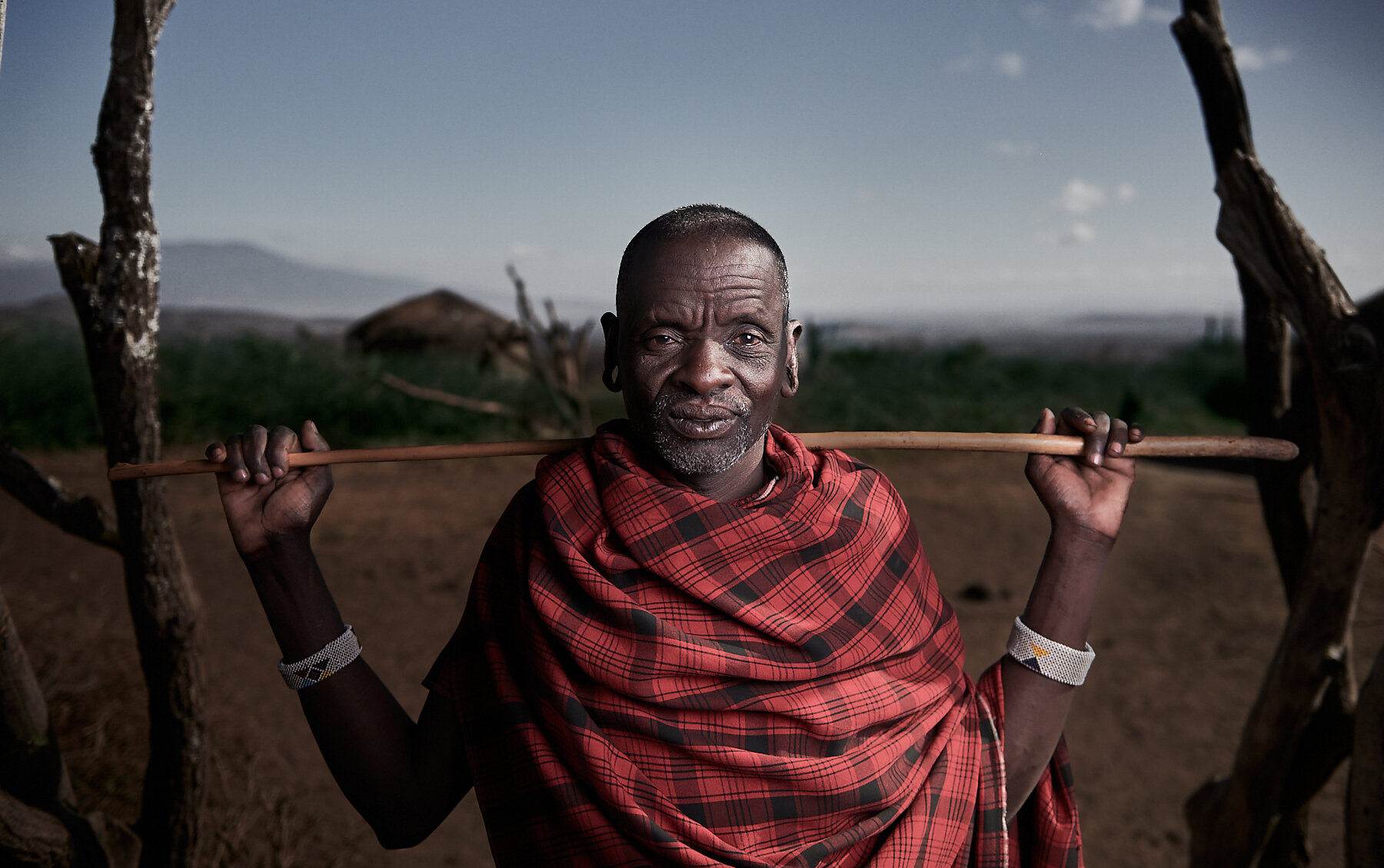 Maasai man, village near the Rift Valley, northern Tanzania