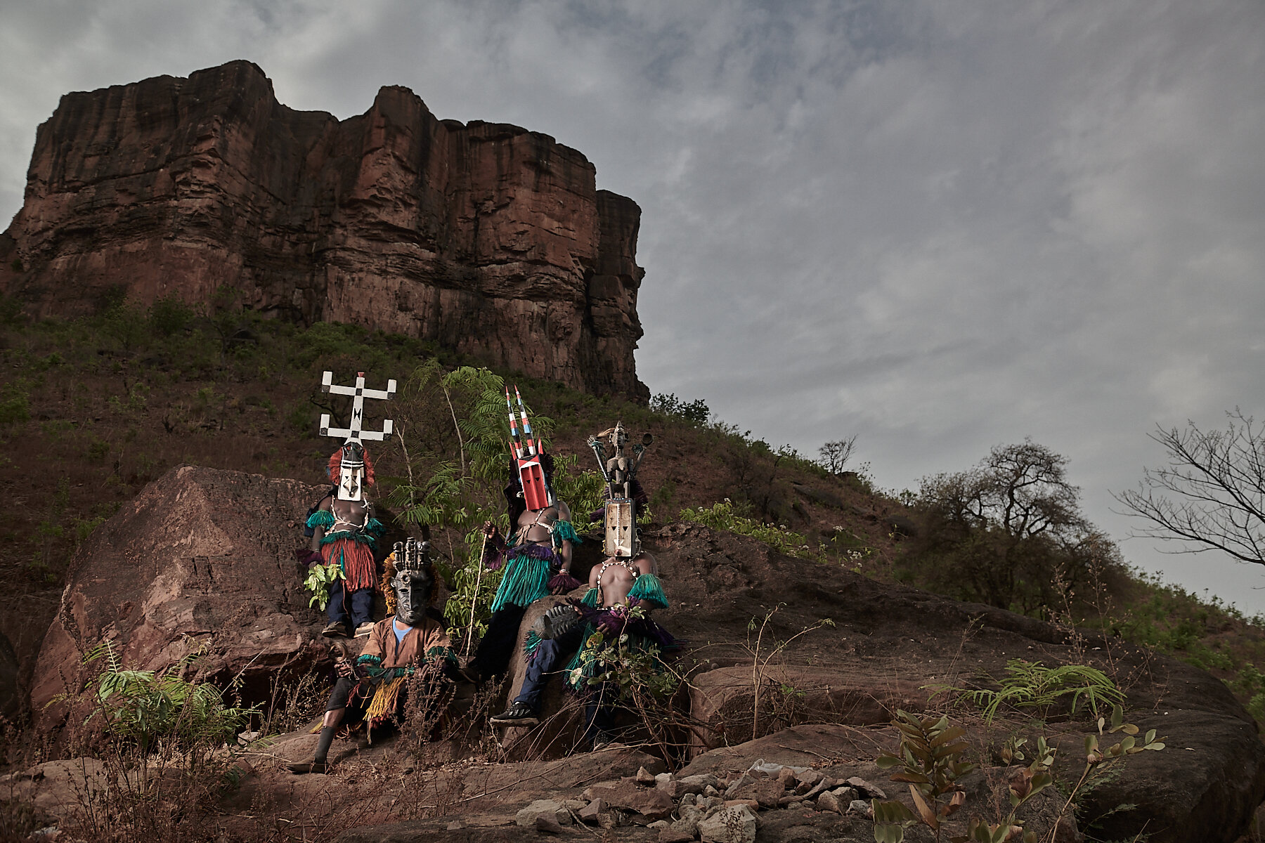 Dogon warriors, Manding Country, Mali