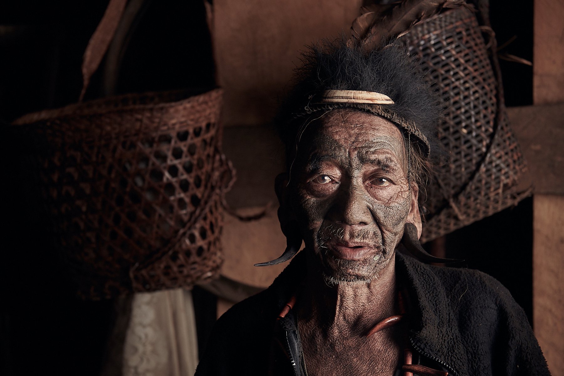 Pampa, an 81 yr old Konyak head-hunter