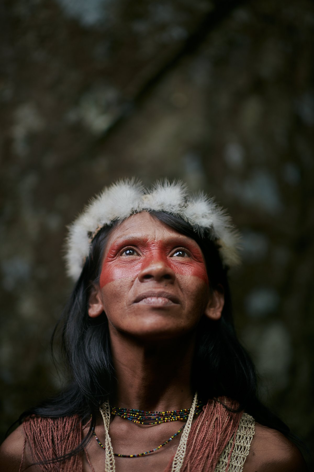 Waika, an elder in the Bameno Huaorani tribe