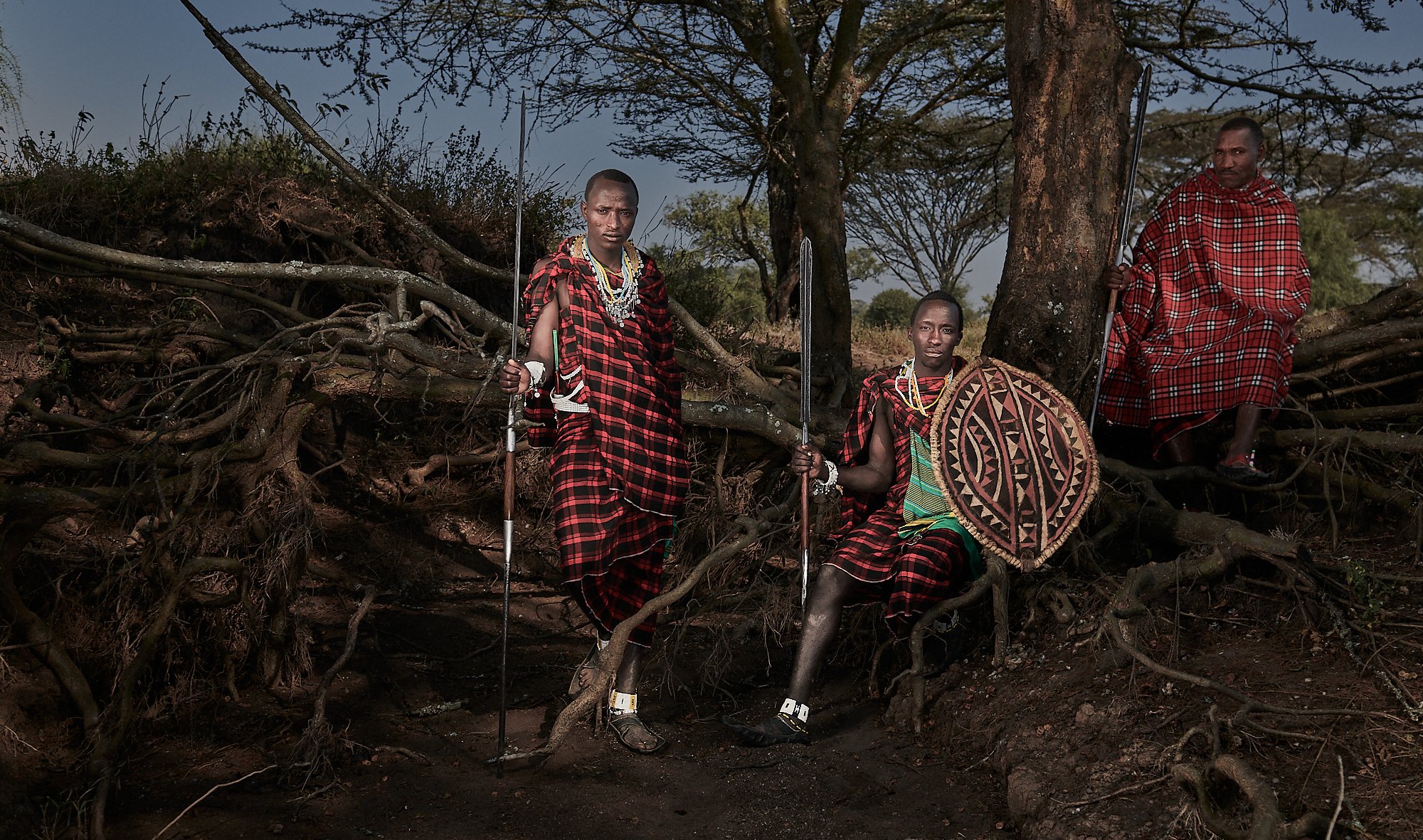 Maasai warriors, village near the Rift Valley, northern Tanzania