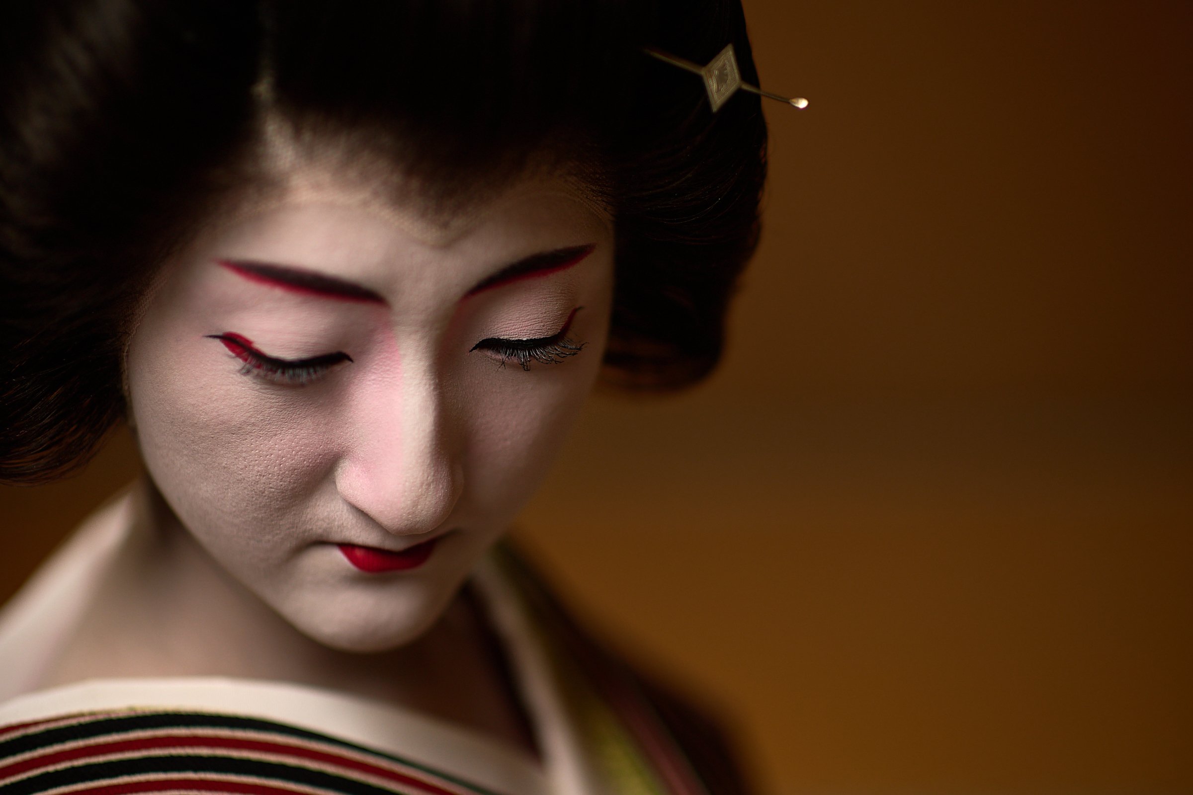 Masaki-san, one of the most experienced geikos (Kyoto geisha)