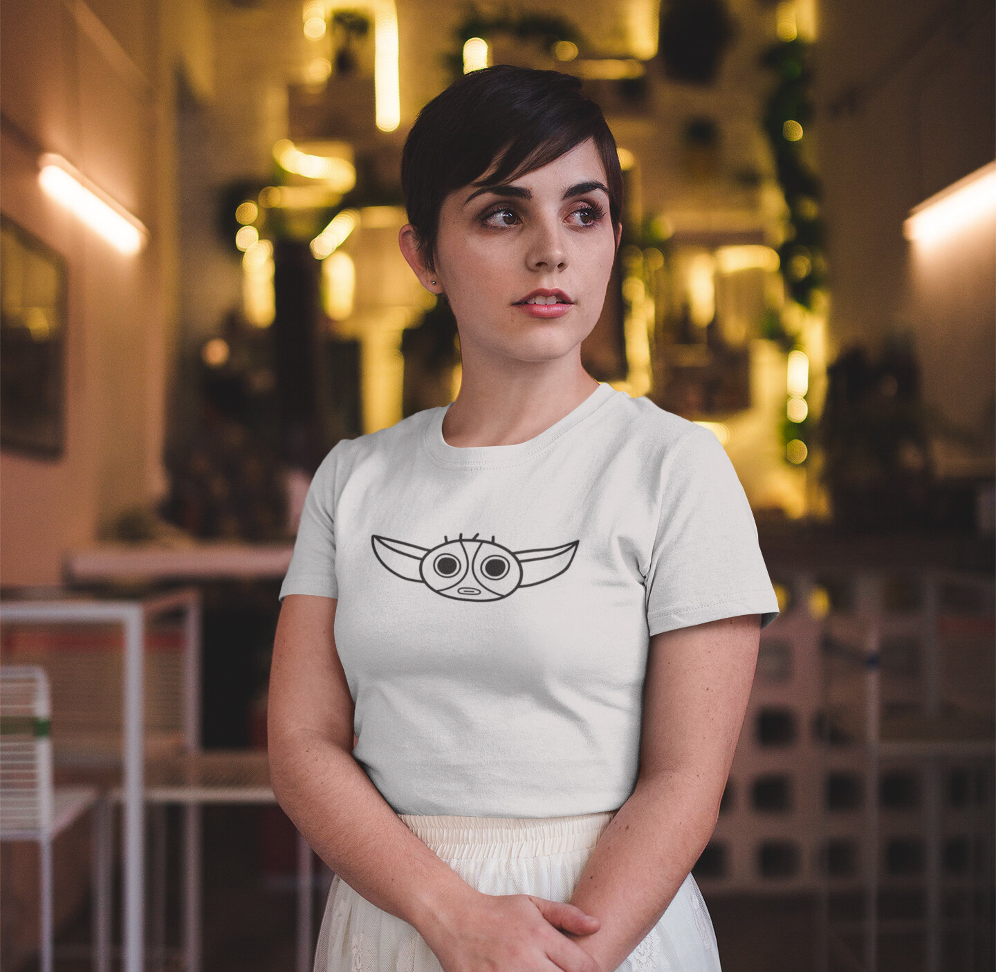 portrait-of-a-pretty-woman-wearing-a-t-shirt-mockup-in-a-room-with-yellow-lights-a18472.jpg