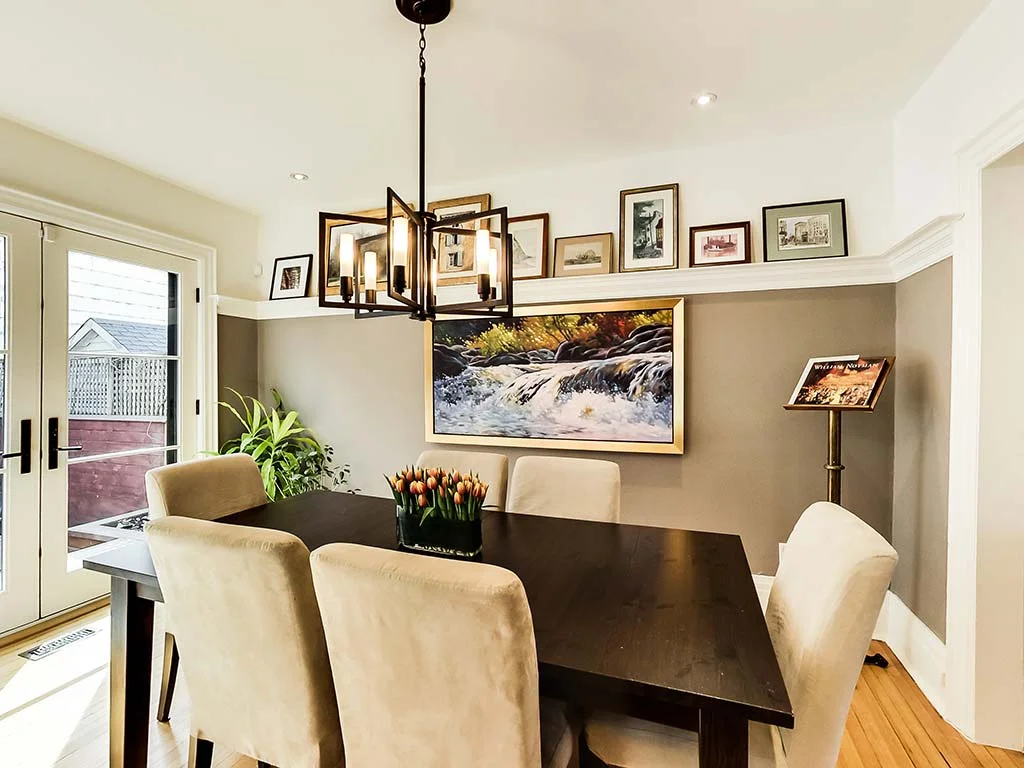Dining Room area paintings and decor