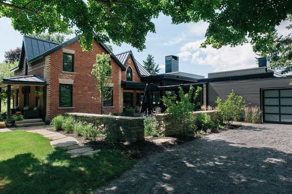 1860’s farmhouse with modern addition; interior design by Four Blocks South residential interiors