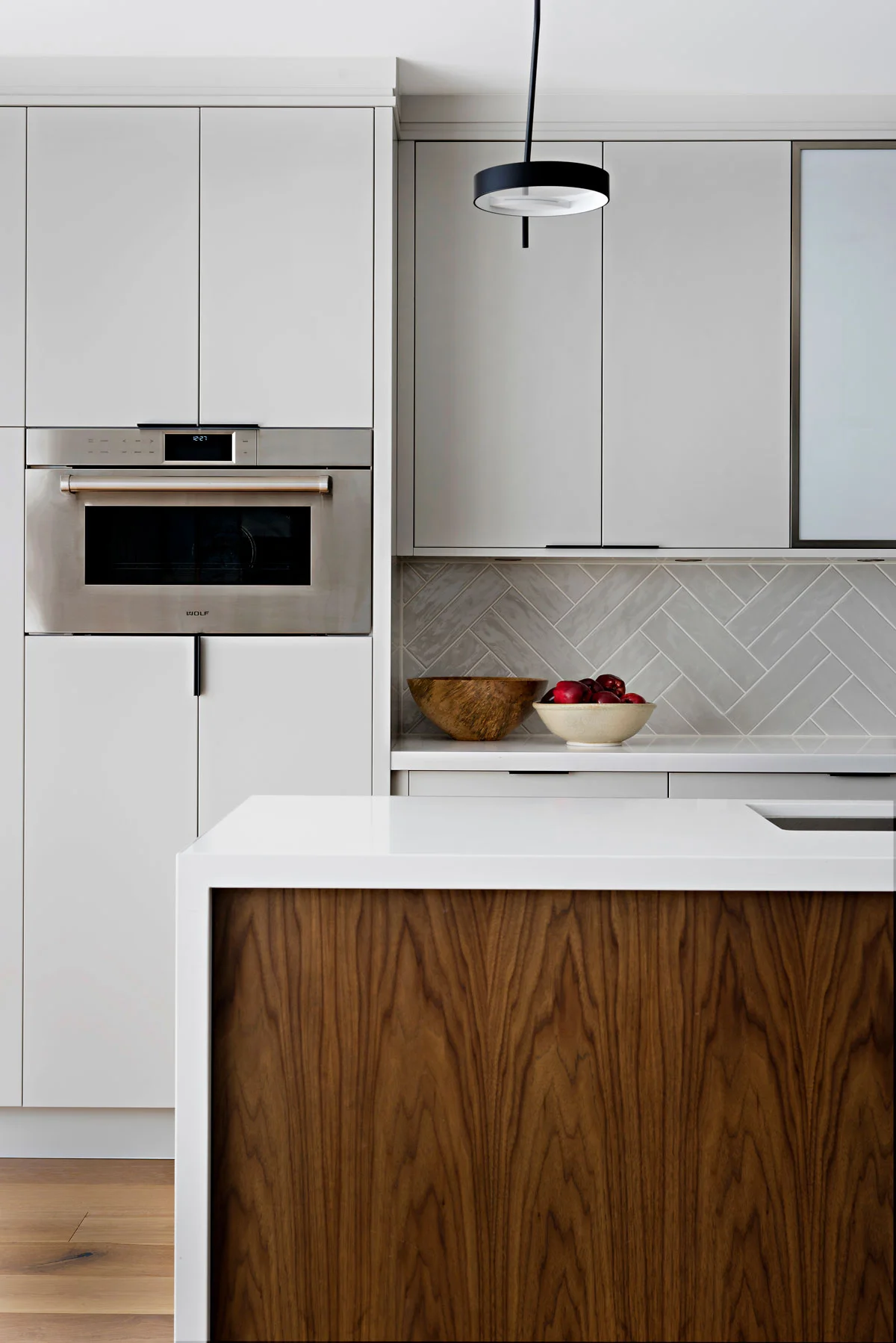 kitchen wall with oven