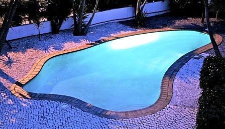 The fab outdoor heated pool!