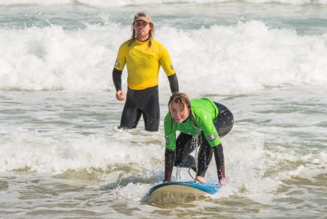 Excellent supportive tuition from professional surf instructors