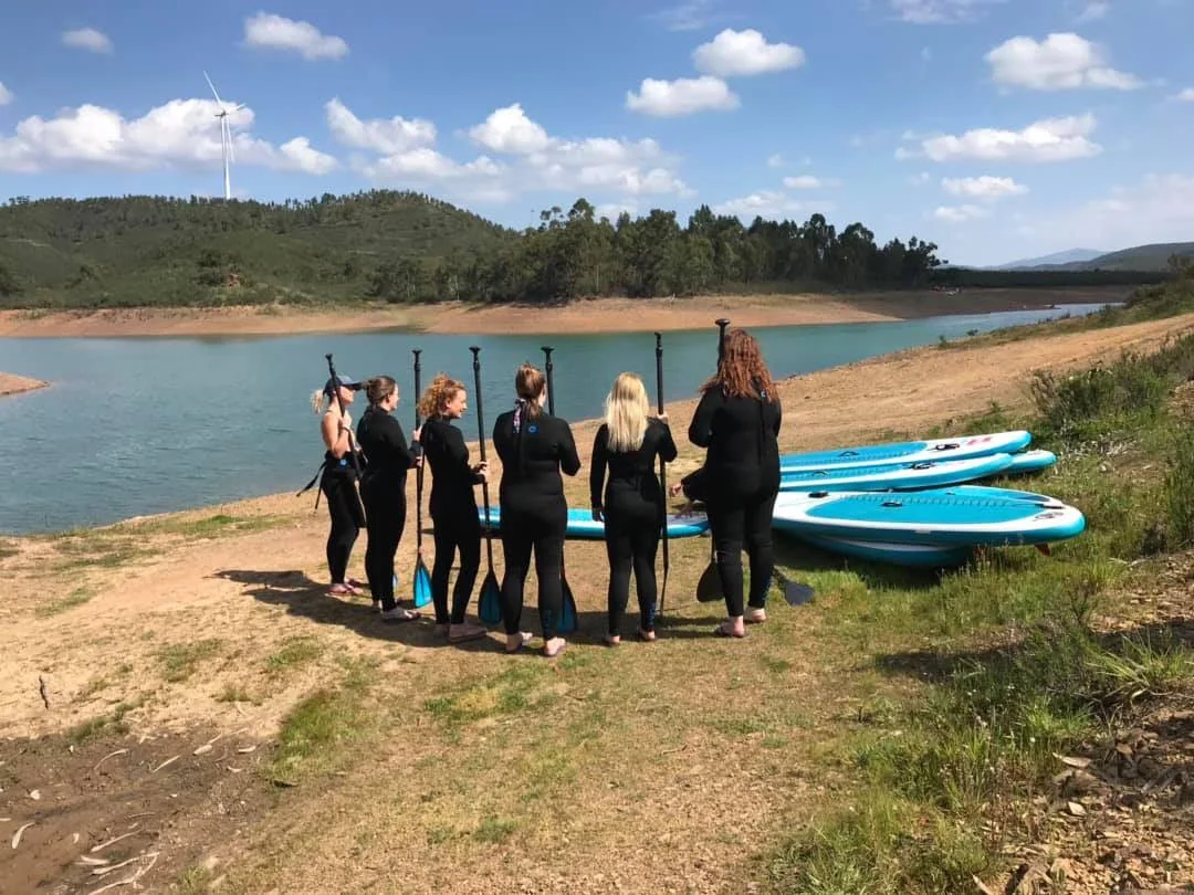 Briefing on safety and equipment from Dave our fabulous Stand Up Paddle Instructor