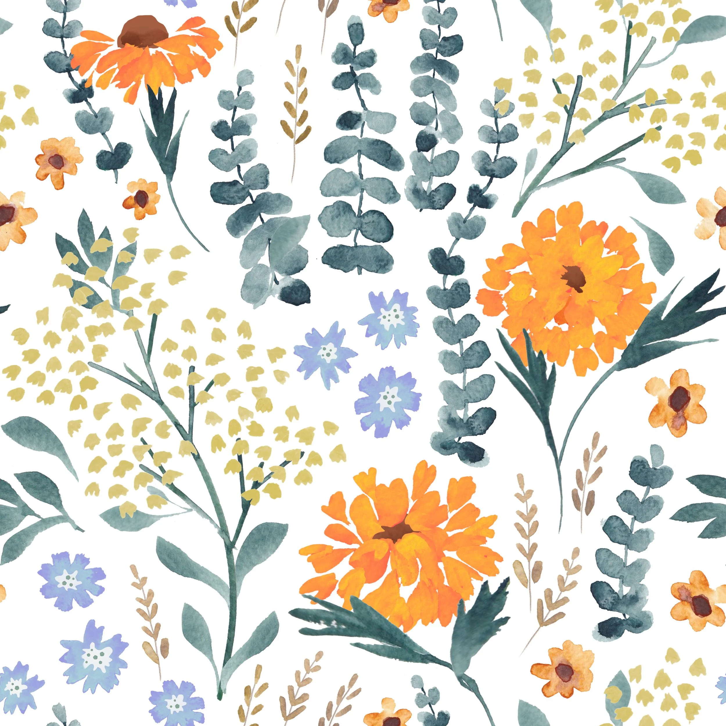 Marigold Folk Square Pattern Tile.jpg