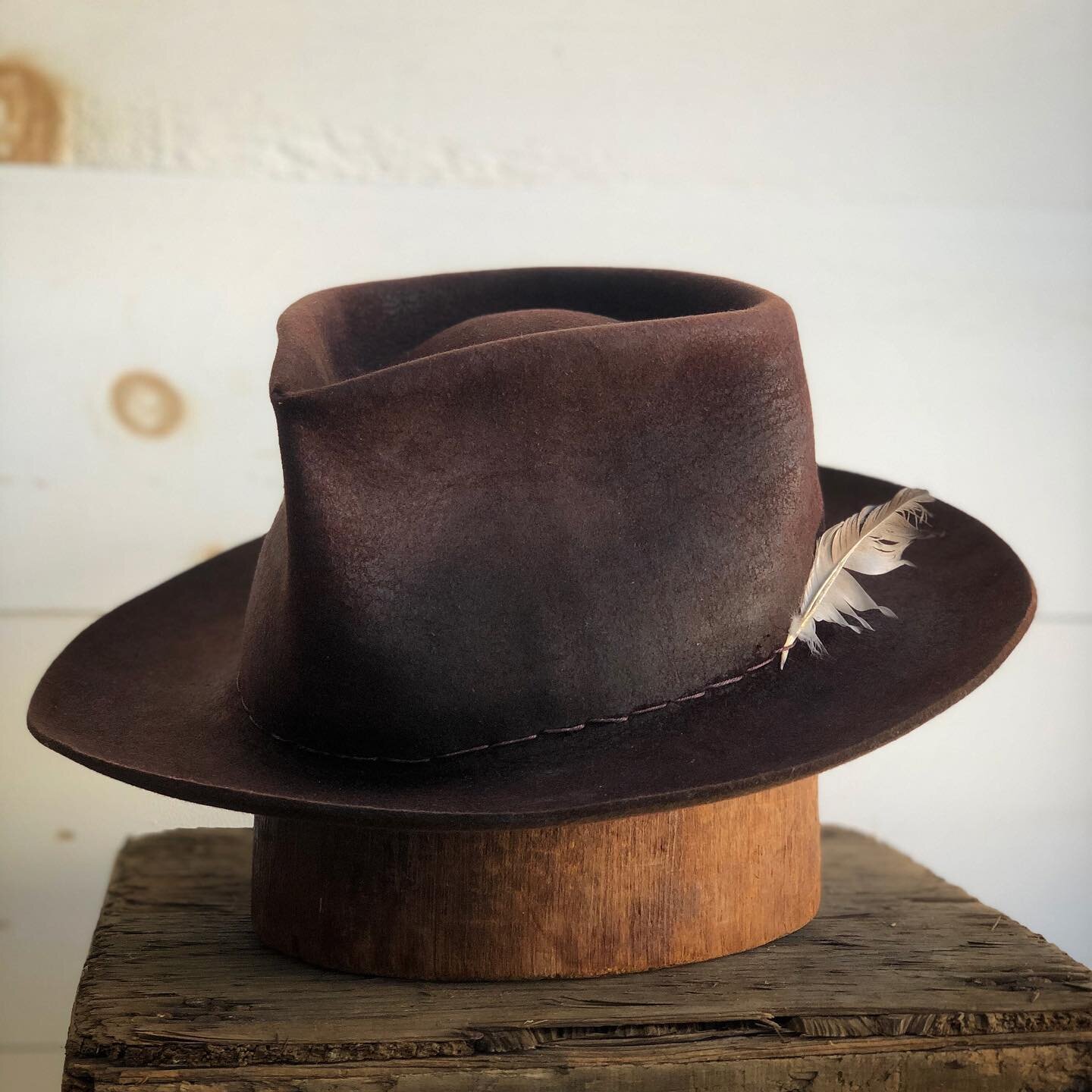 Early hat made from scratch &bull; for myself, many moons ago #appalachiablues