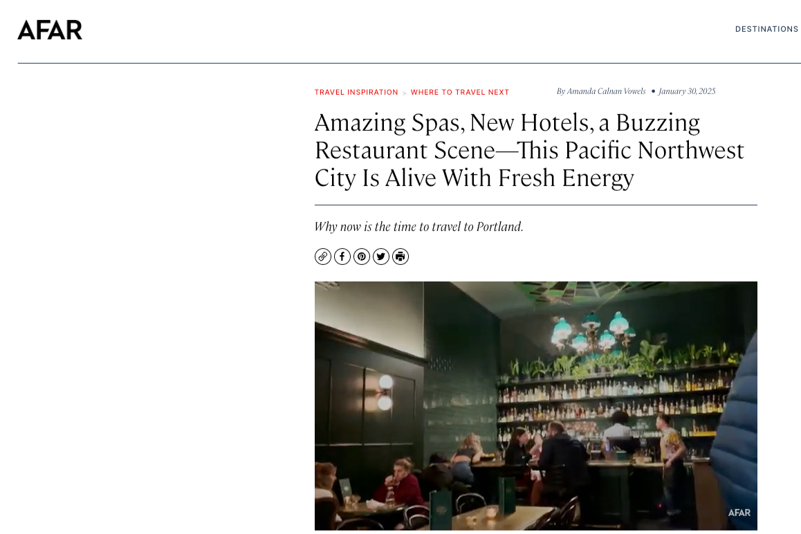 Amazing Spas, New Hotels, a Buzzing Restaurant Scene—This Pacific Northwest City Is Alive With Fresh Energy