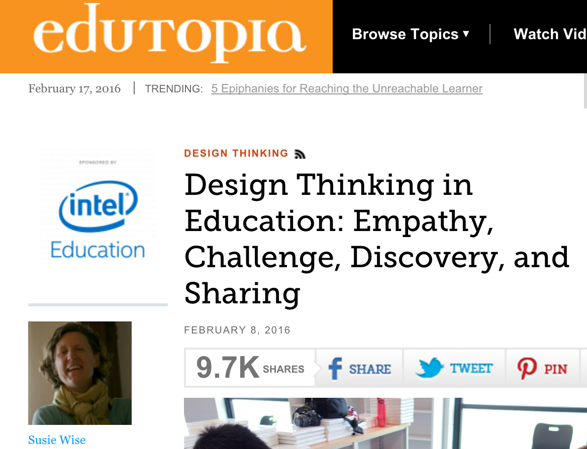 Reblog: Via @susiewise @edutopia DT in EDU