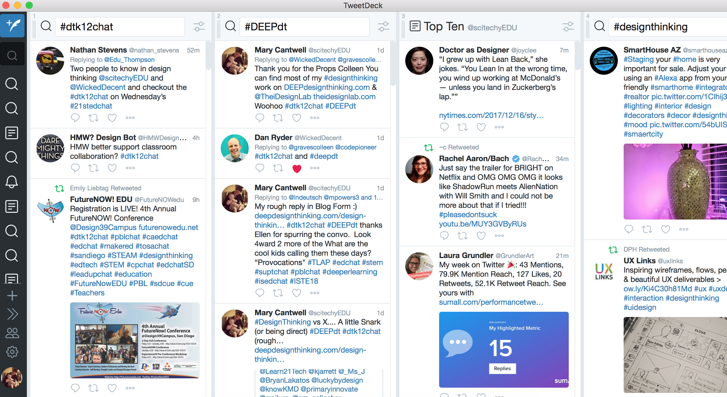 Tweet #designthinking Challenge Grabs