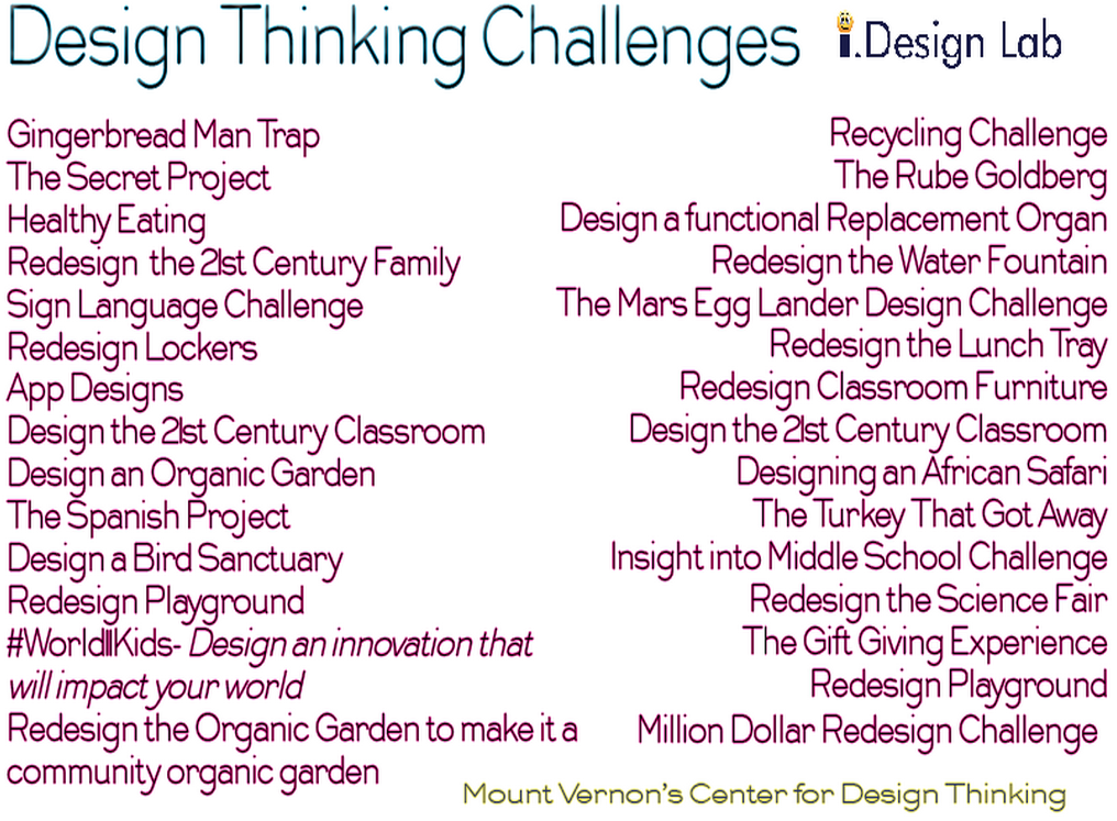Sampling of #DEEPdt Challenges #dtk12