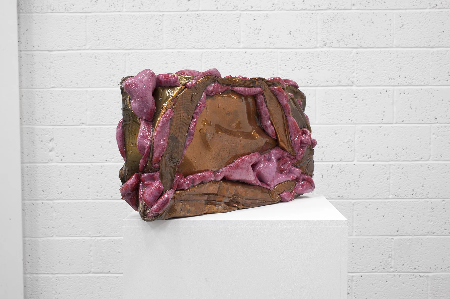 Louise Gibson Next Top Model Copper cylinder, rubber floor lining, resin and lacquer 27 x 54 x 12cm