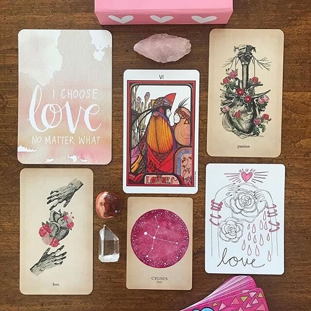 Happy Valentine&rsquo;s Day! 💕Love is in the cards today 💕 Whether you&rsquo;re partnered or not, today is a wonderful day to recognize and practice gratitude for all the love in your life. That includes friends, family, pets, passions, and more im