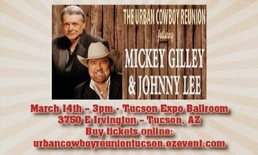 Come have some fun with Gilley and I on March 14th in Tucson, AZ! Get your tickets today!