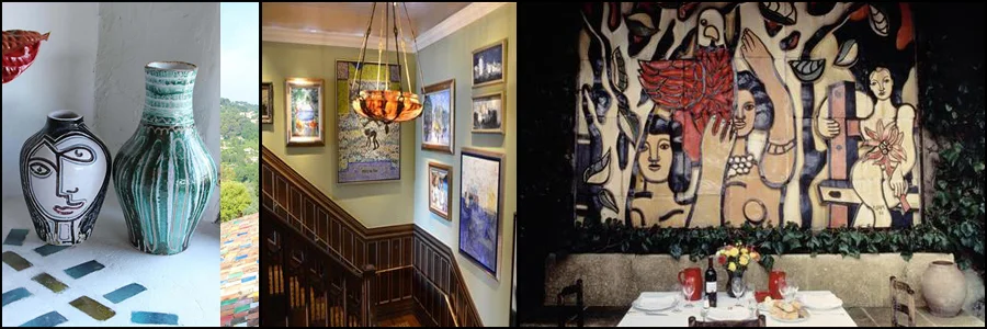 Artwork at La Colombe D'Or in St. Paul de Vence, France