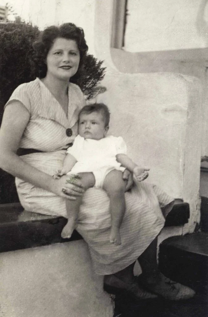 Mom with Judy on her lap