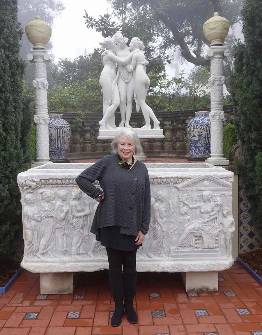 Standing in front of the Three Graces