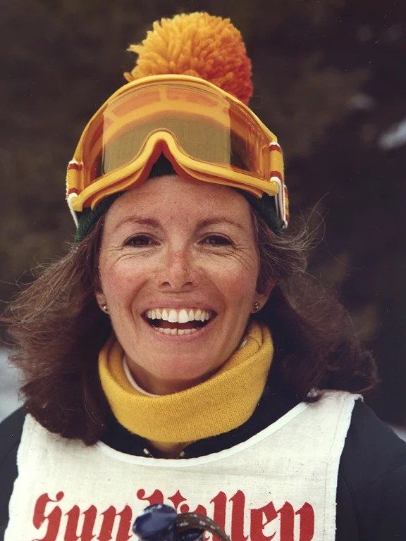 Sandra Sallin in her ski hat