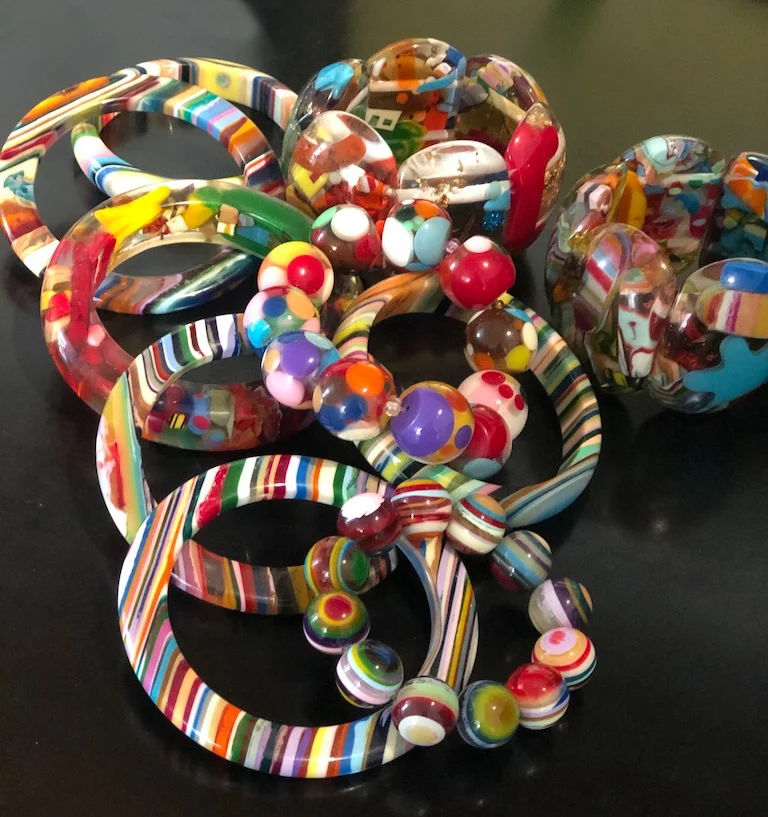I love how colorful these bracelets are. They go with everything.