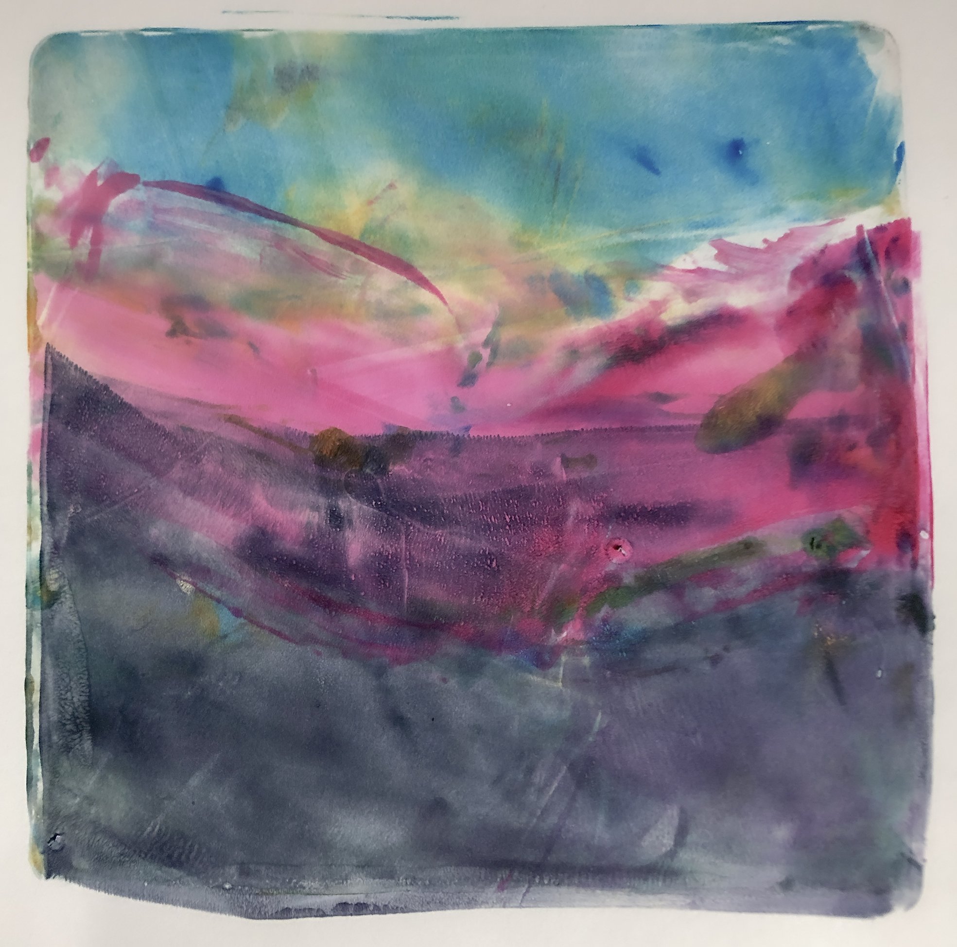 Landscape and Color Study I (image: 6" x 6")