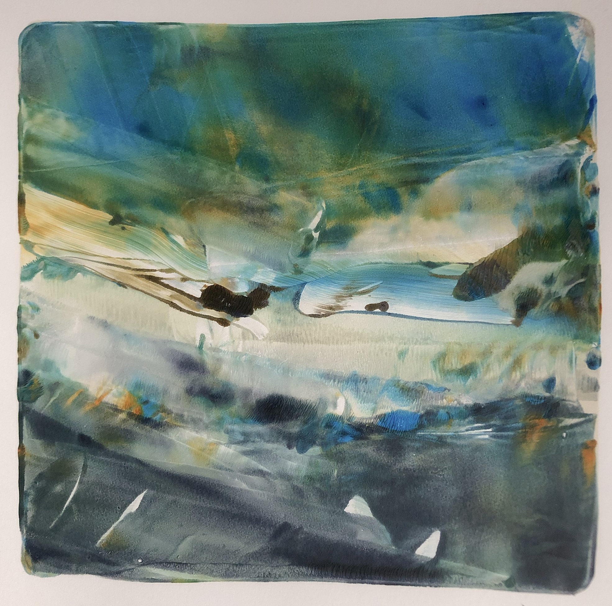 Landscape and Color Study II (image: 6" x 6")