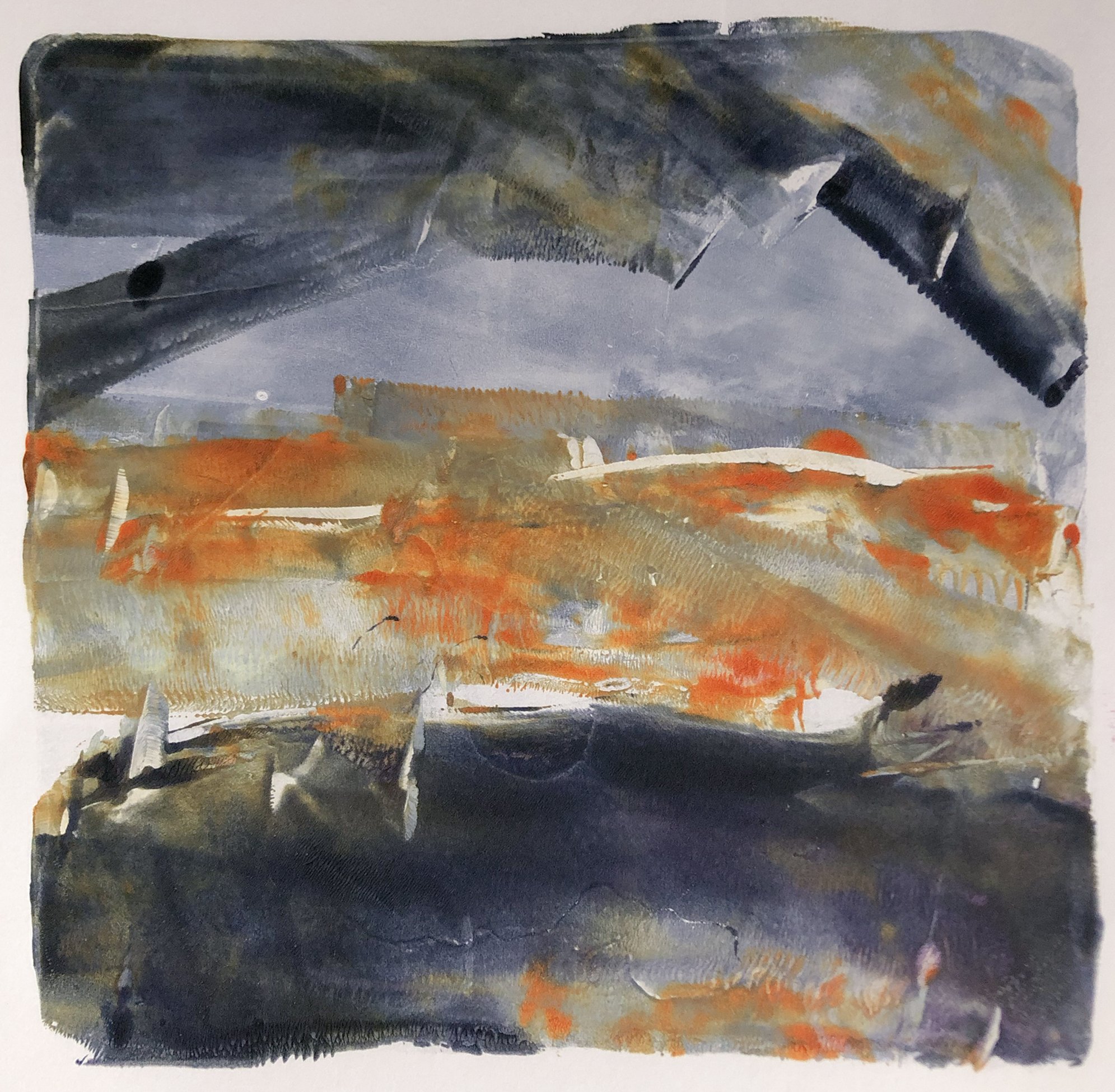 Landscape and Color Study III (image:6" x 6")