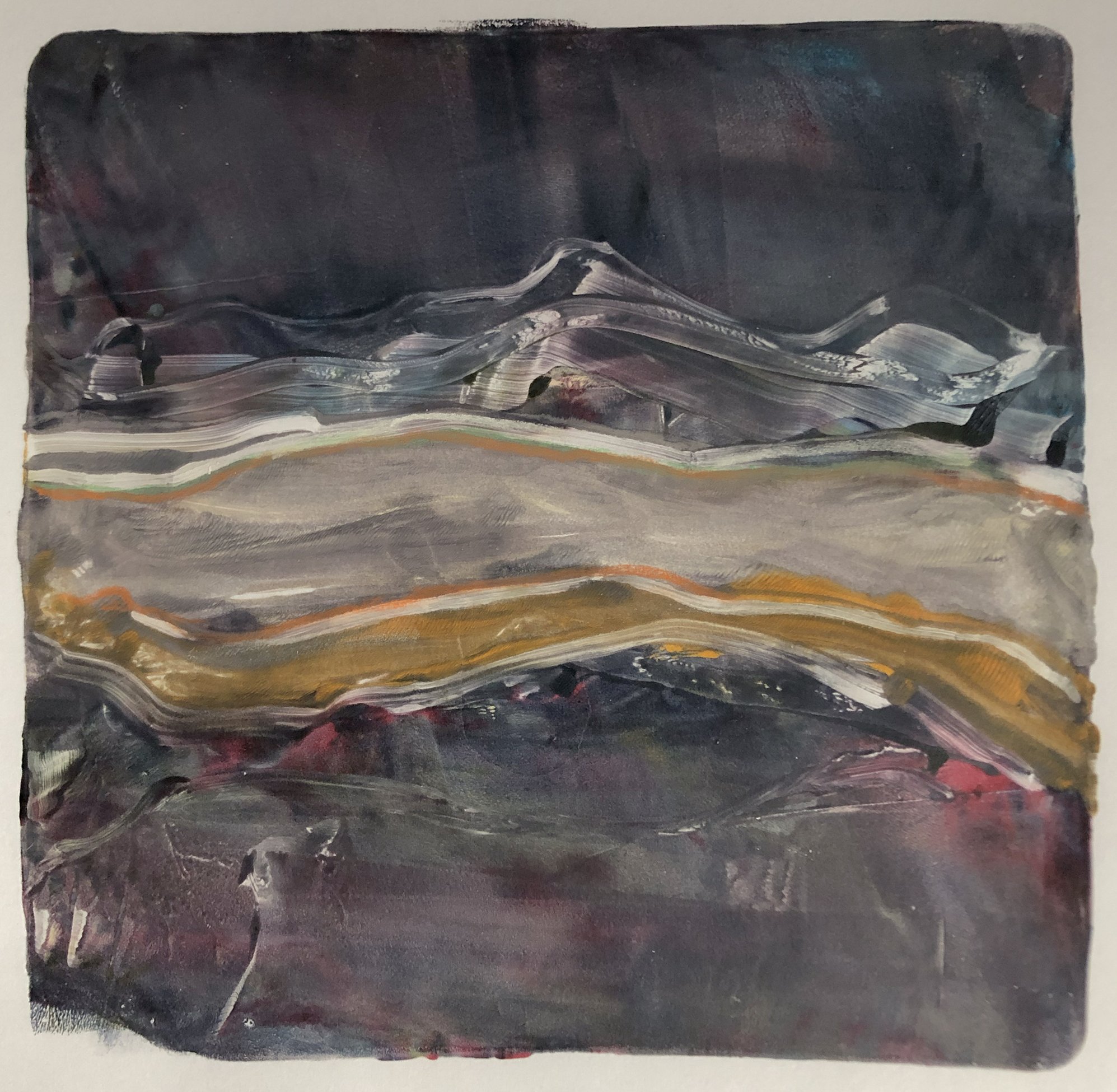 Landscape and Color Study IV (image: 6" x 6")