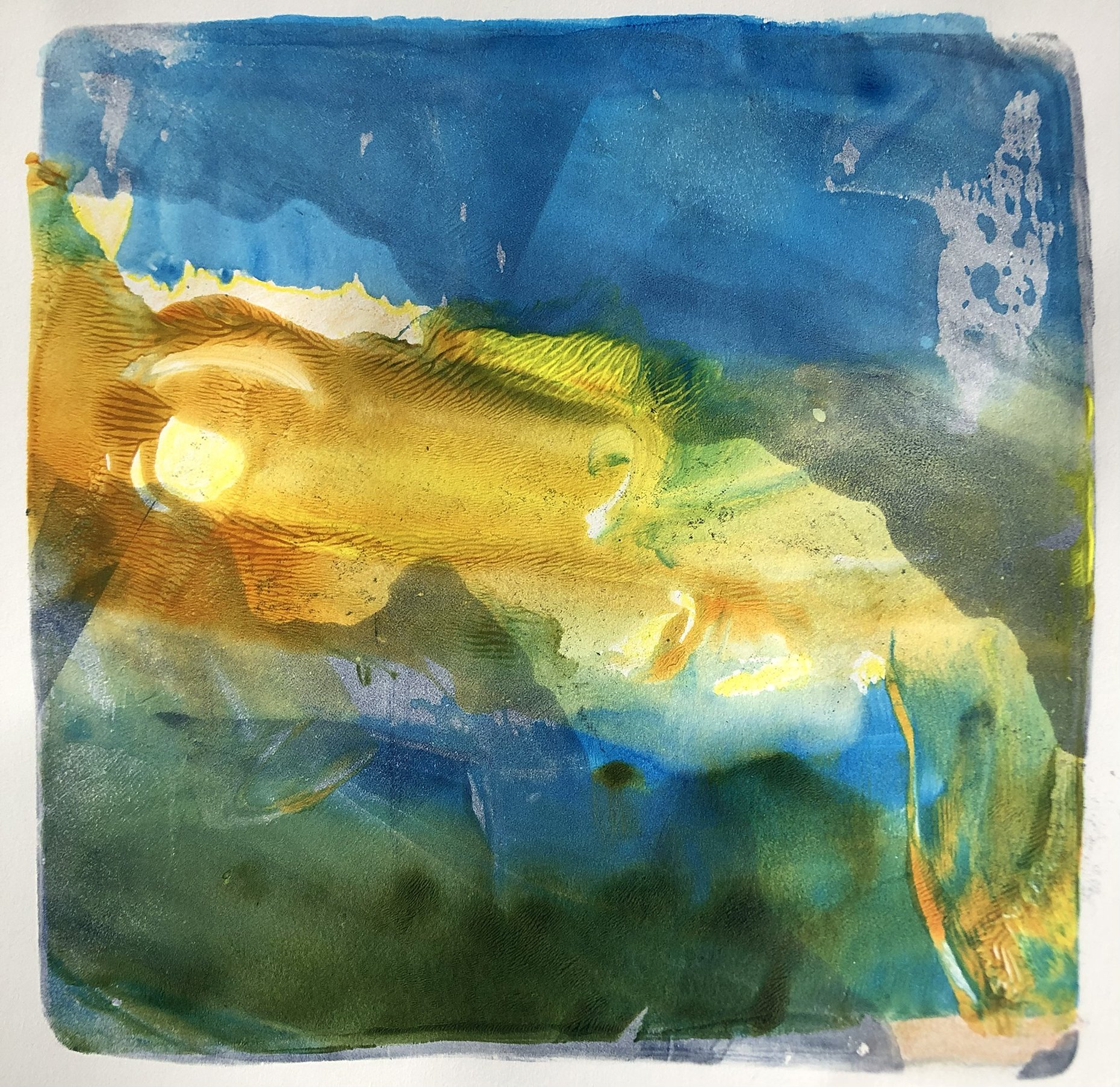 Landscape and Color Study VI (image: 6" x 6")