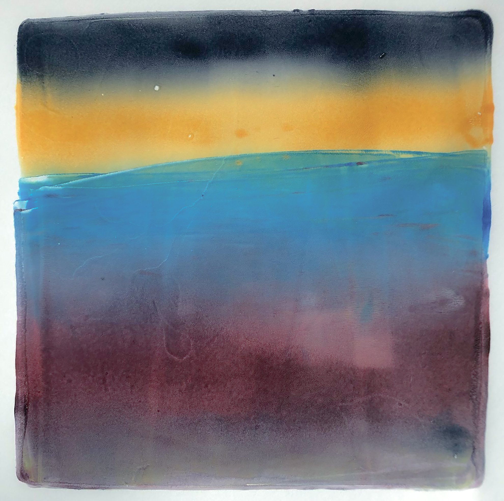 Landscape and Color study X: Red Tide (image: 6" x 6")