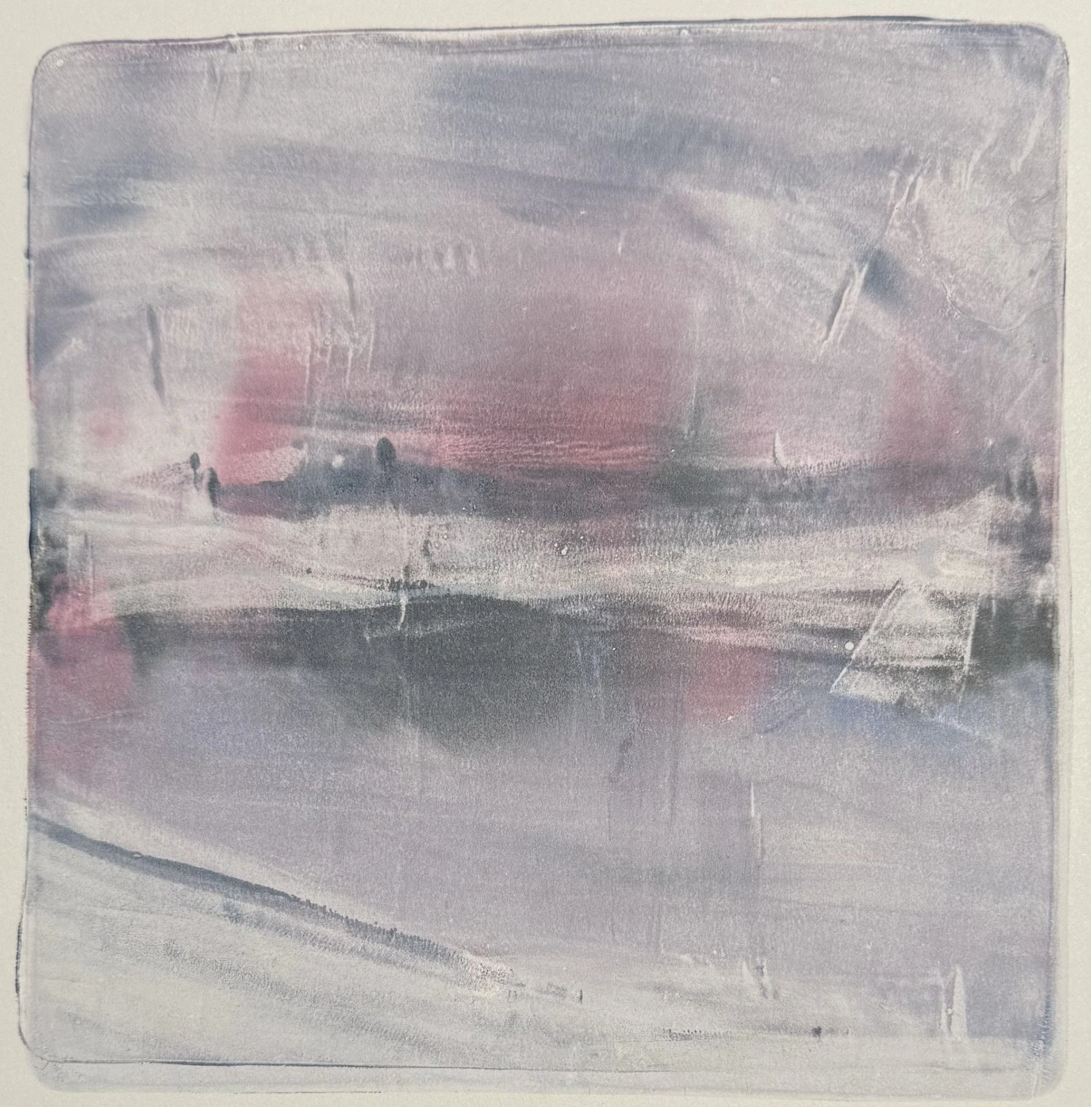 Ice in Maine ghost (image: 6" x 6")