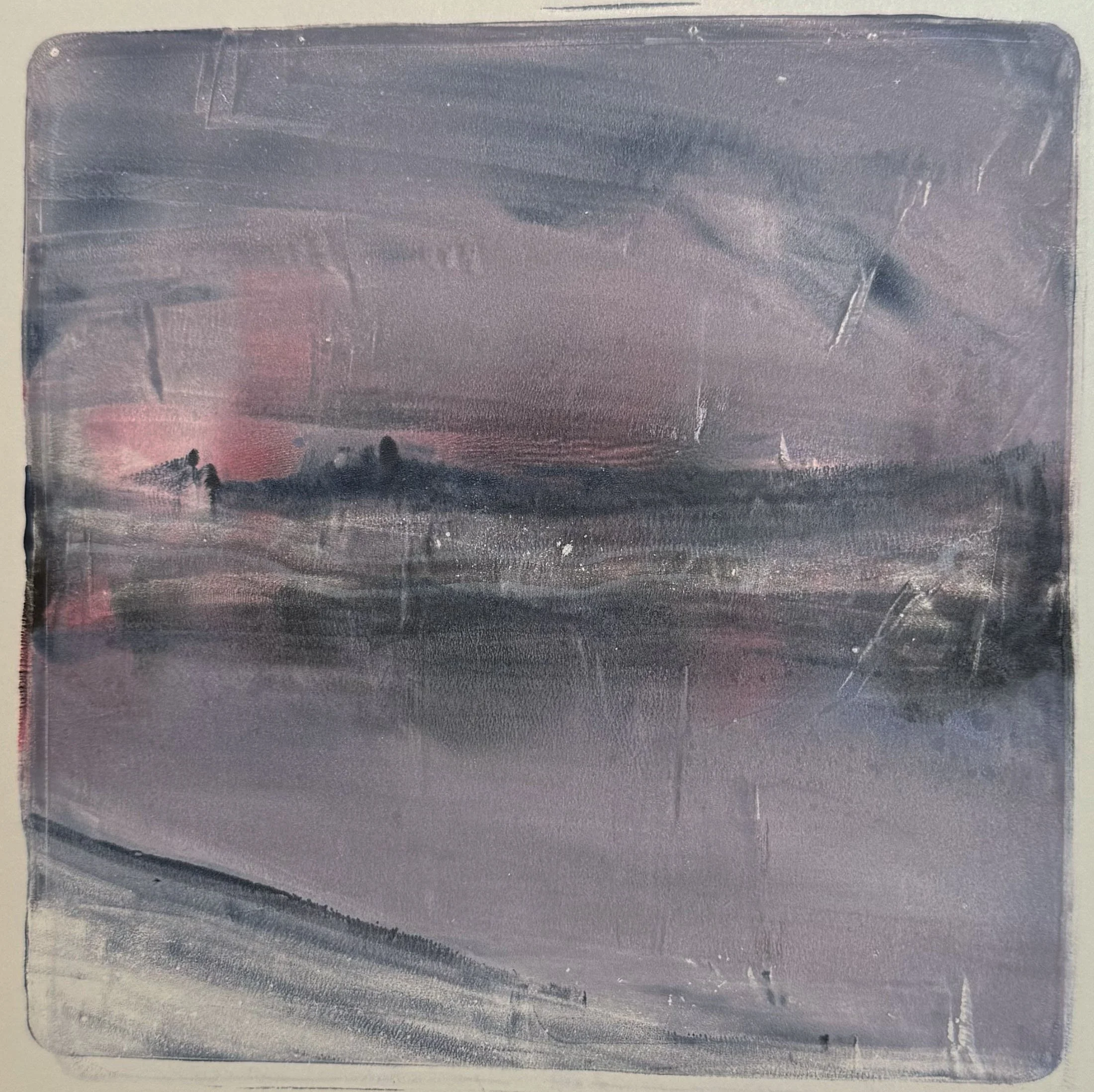 Ice in Maine (image: 6" x6")