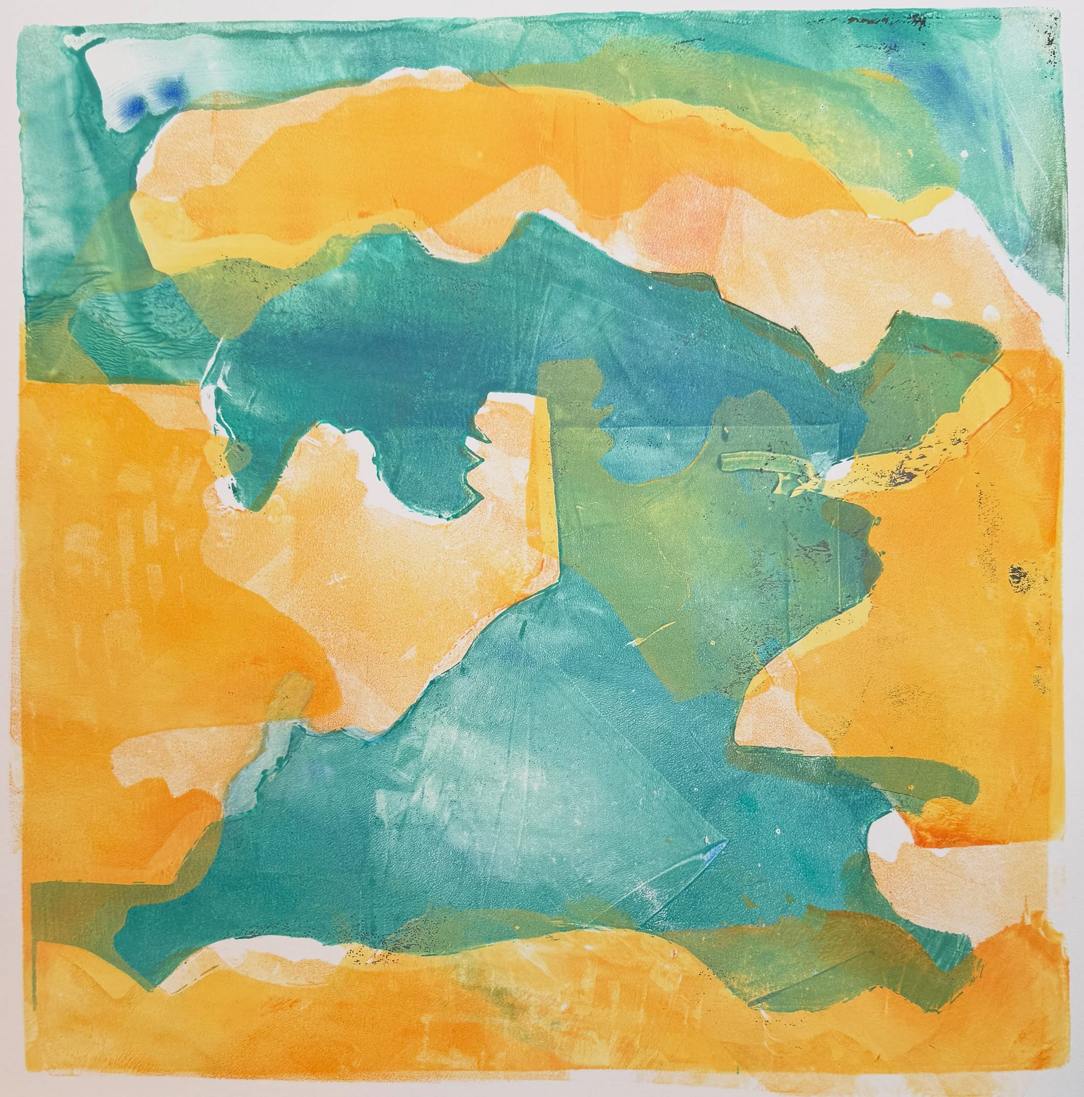 Shapeshifting Water and Land (image: 12" x12")