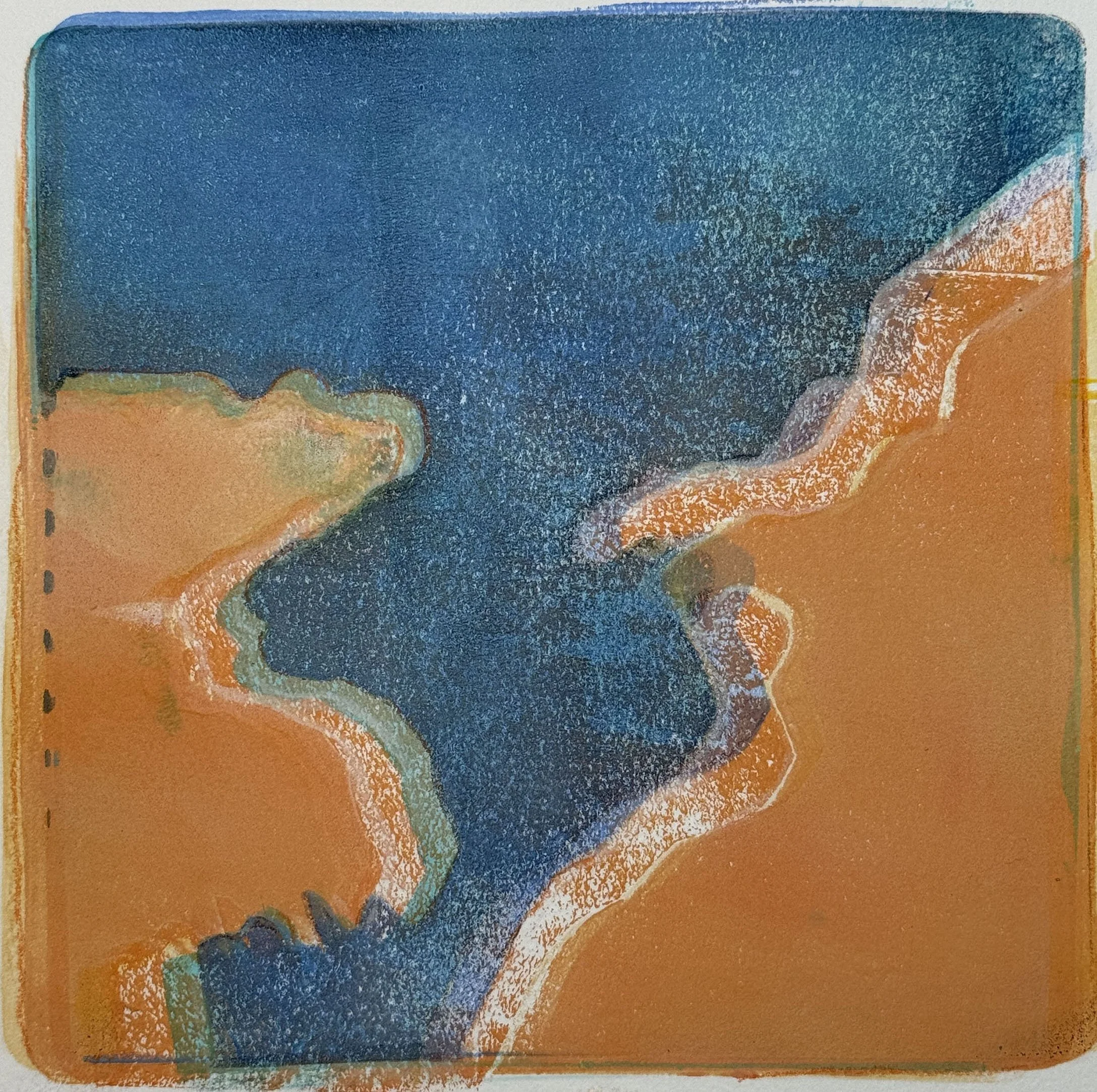 Marsh with an Orange Twist (image: 6" x 6")