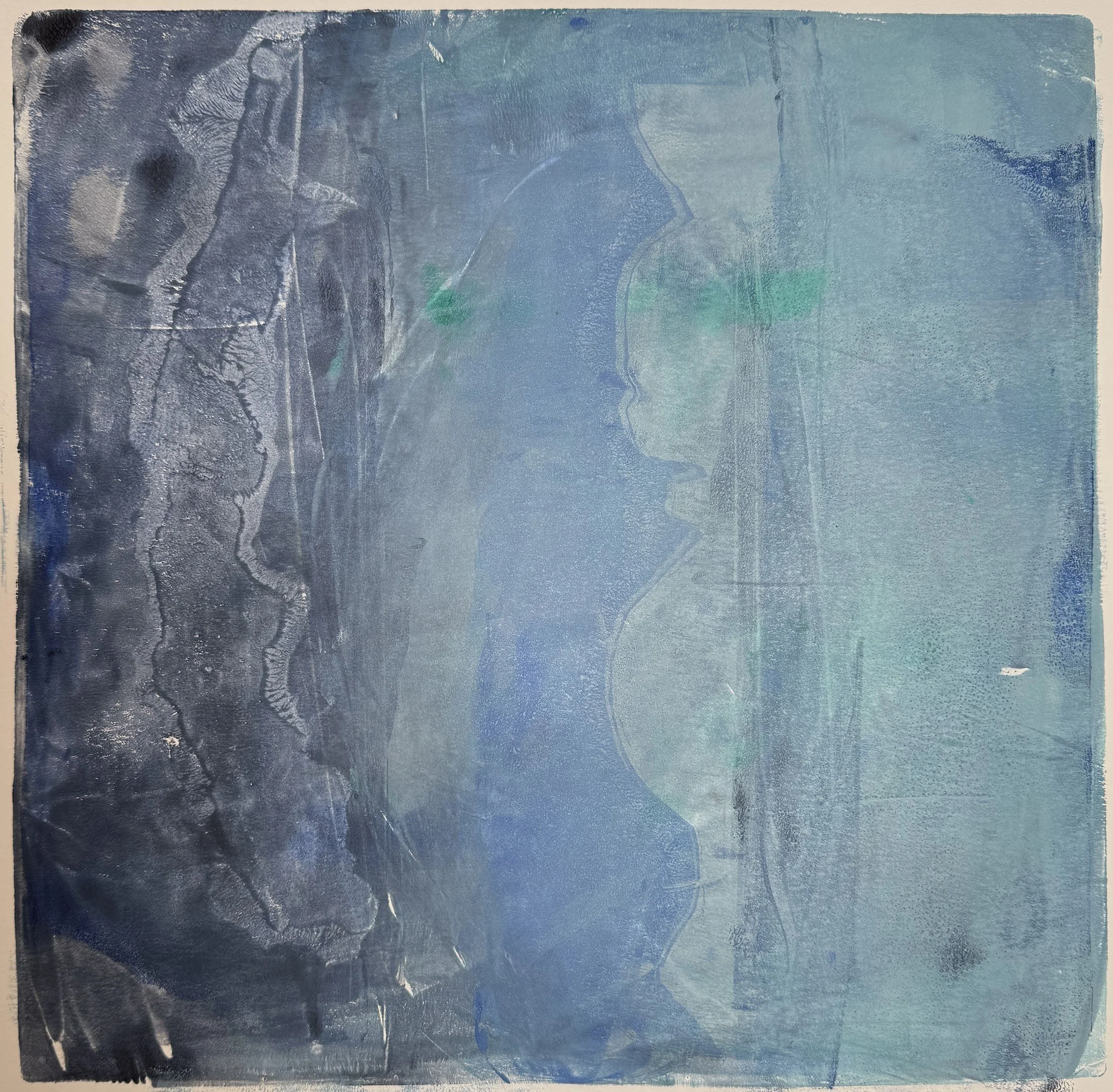Reflecting on Peeling Paint (image:12" x12")
