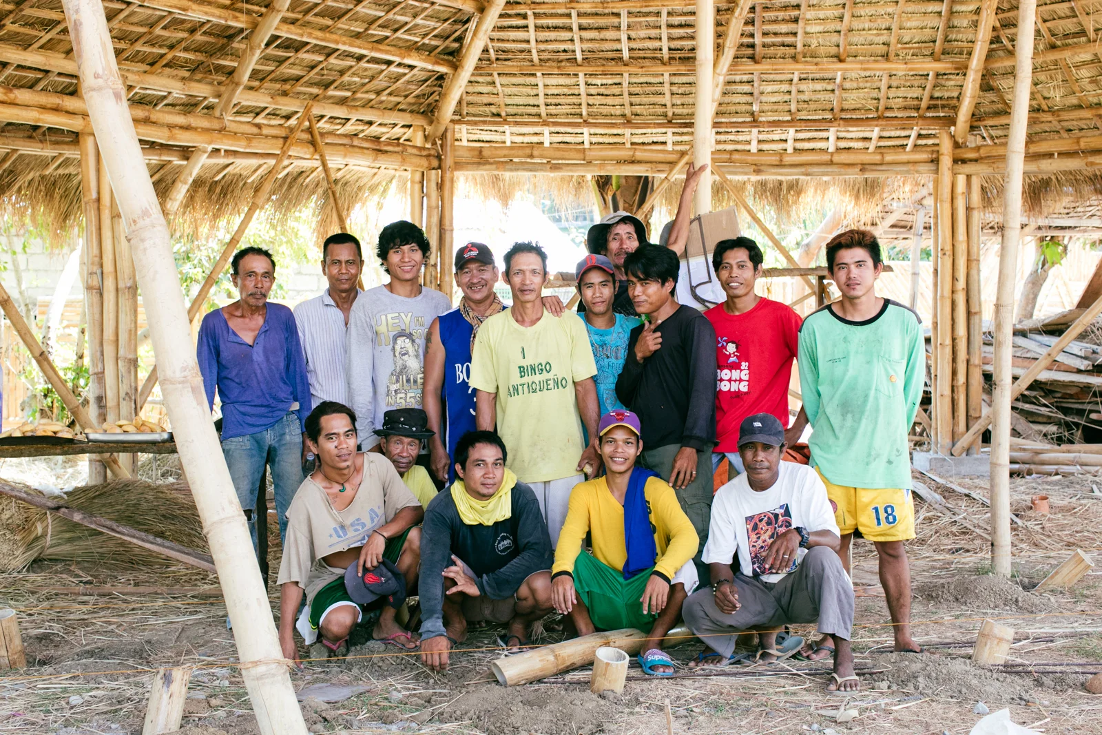 Our carpenters from left to right, top to bottom: Paltik, Artim, Elmer, Alfredo, Jerry, Junemark, Emmanuel, Raphael, Ronnie, RJ, Jonary, Beling, Daryl, JR, Joebert. Not pictured: Berlan, Pedro, JR, Junior, Keen