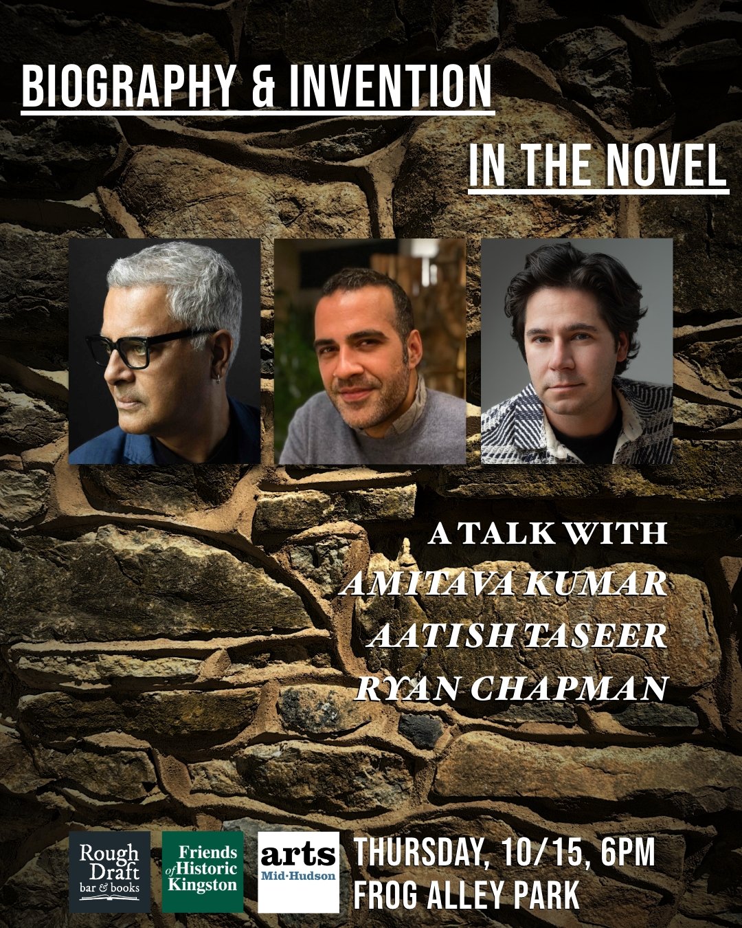 Biography and Invention in the Novel, with Amitava Kumar and Aatish Taseer