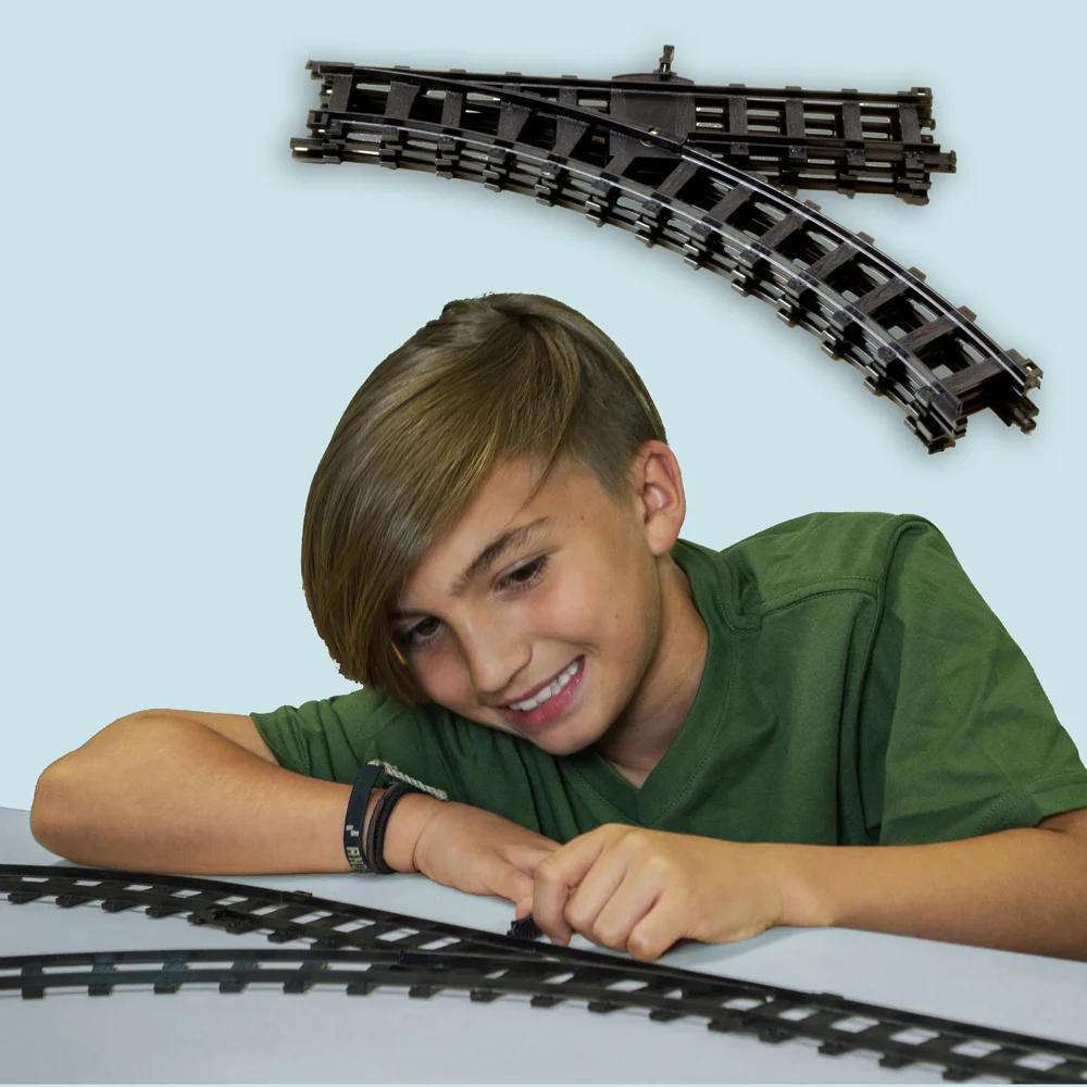 Four turnouts for switching tracks