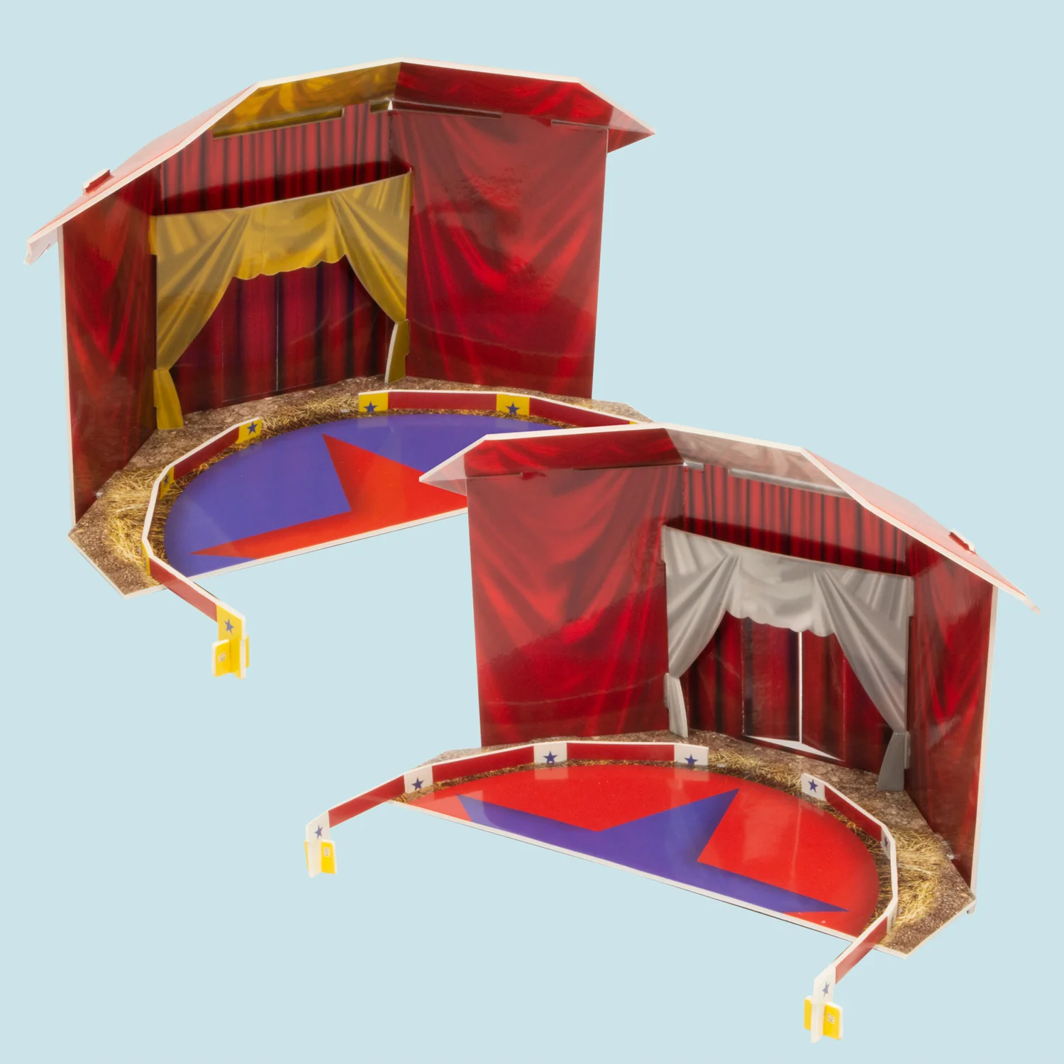 Two different circus tents