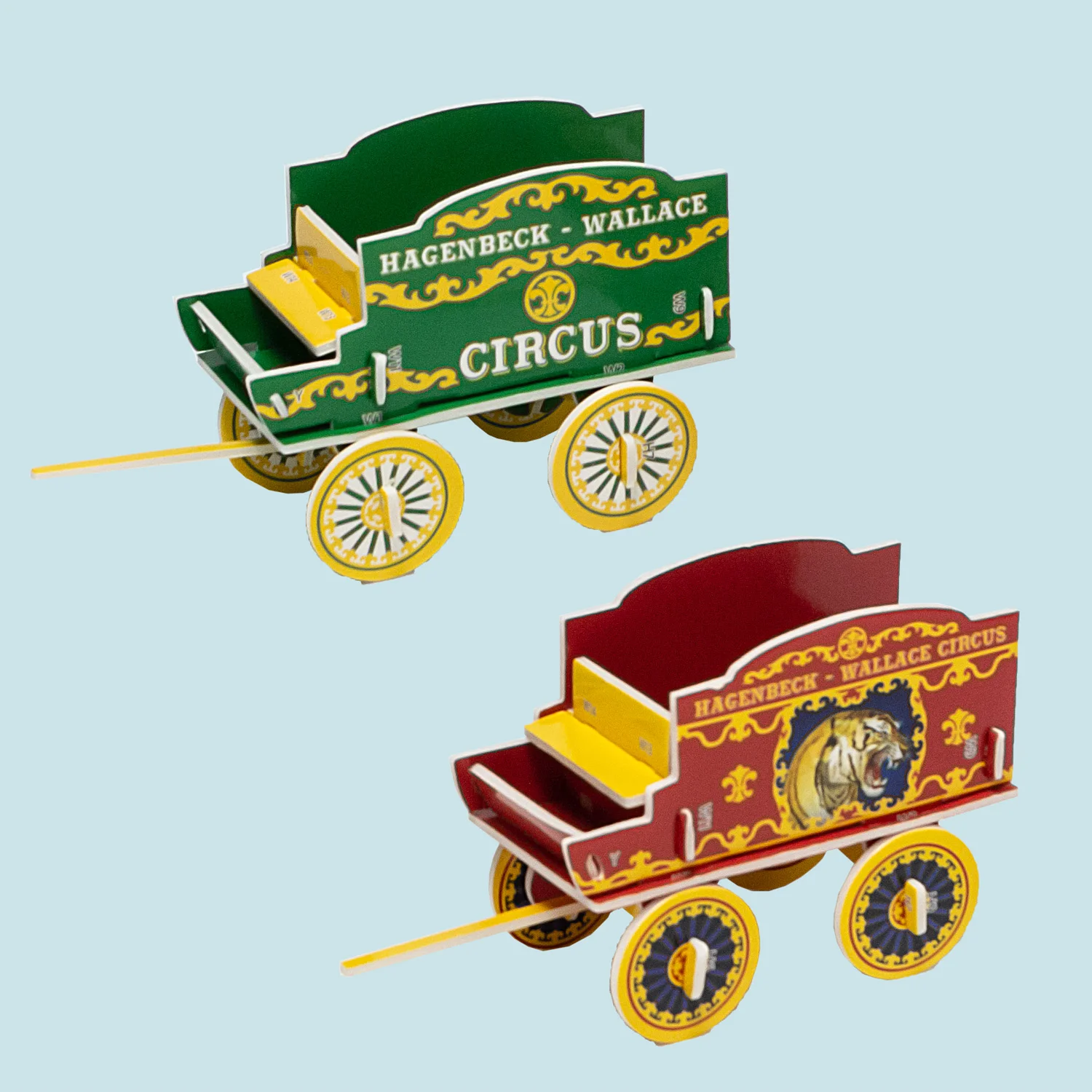 Two circus wagons