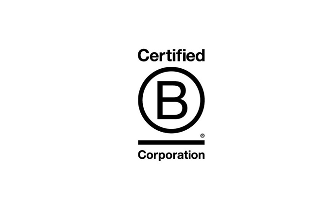 Certified B Corporation logo black and white