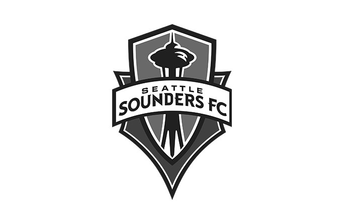 Seattle Sounders Football Club FC logo black and white
