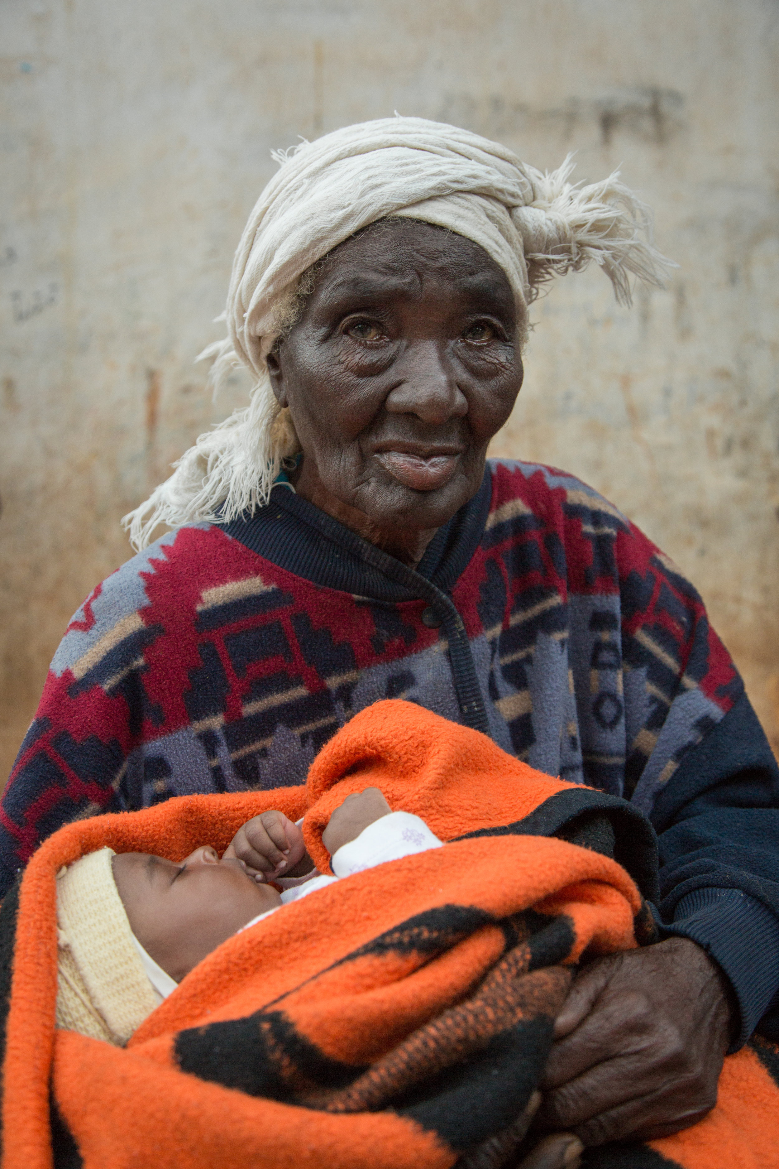 The matriarch of a family of Haitian Farmers