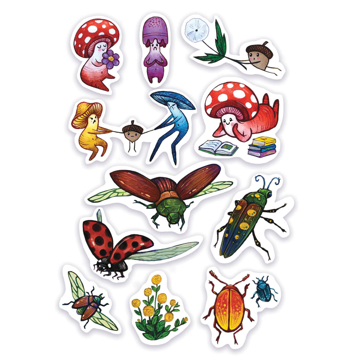 Stickers - Bug and Shrooms.PNG