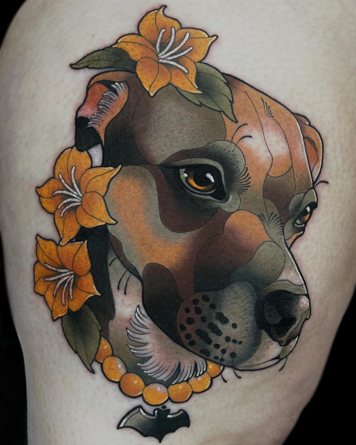 🎃
✸
Miss Pumpkin for Erin, thank for letting me tattoo this cutie patootie ootie 🥺
✸
#neotraditional #neo #neotrad #neotraditionaltattoo #neotraditionaltattoos #neotraditionaltattooers #dog #dogportrait #boxer #boxerportrait #boxertattoo #dogtattoo